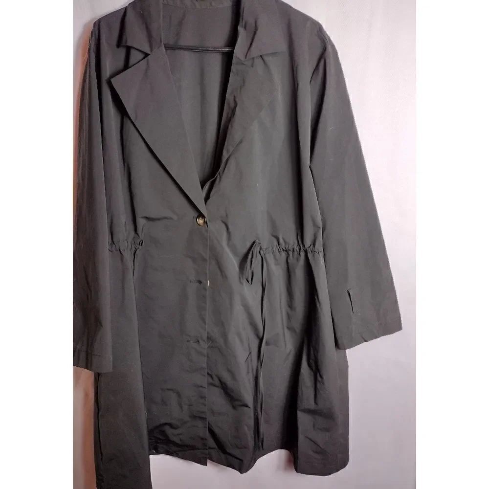 Shein curve rain coat